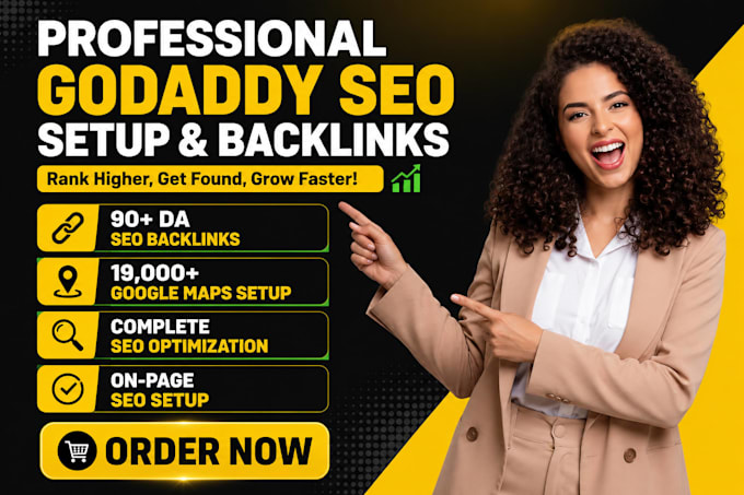 do professional godaddy SEO, google maps and da90 backlinks