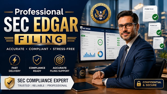prepare sec forms and edgar filing documents professionally