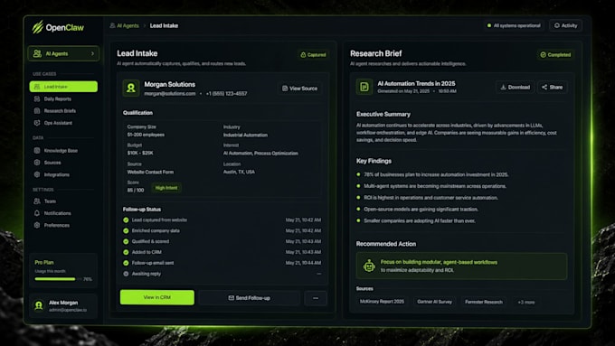 build and maintain your online ai automation hosted agent