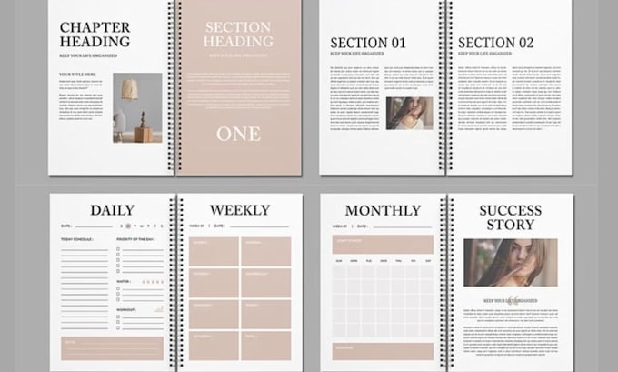 design hyperlinked canva digital bible study planner, printable journal wookbook