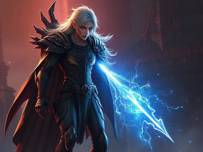 create fantasy, sci fi, character with hyperrealistic style