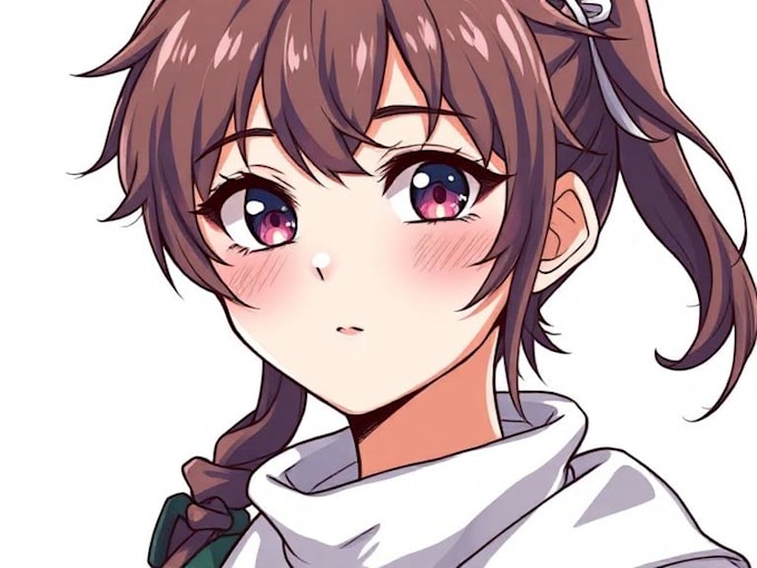 draw a custom oc anime portrait with expressive high quality art