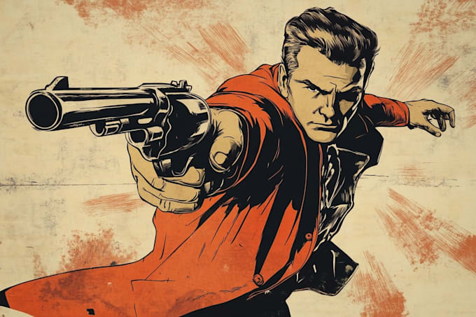 comic book illustration with comic book illustrator