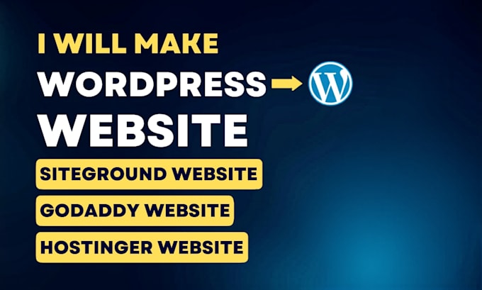 design website on bluehost godaddy siteground hostinger hostgator