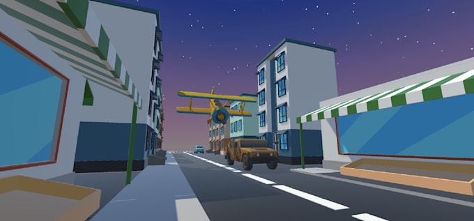 create 3d low poly environment for your unity game