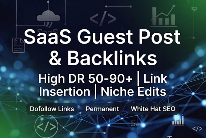 rank you with premium saas backlinks and saas guest post