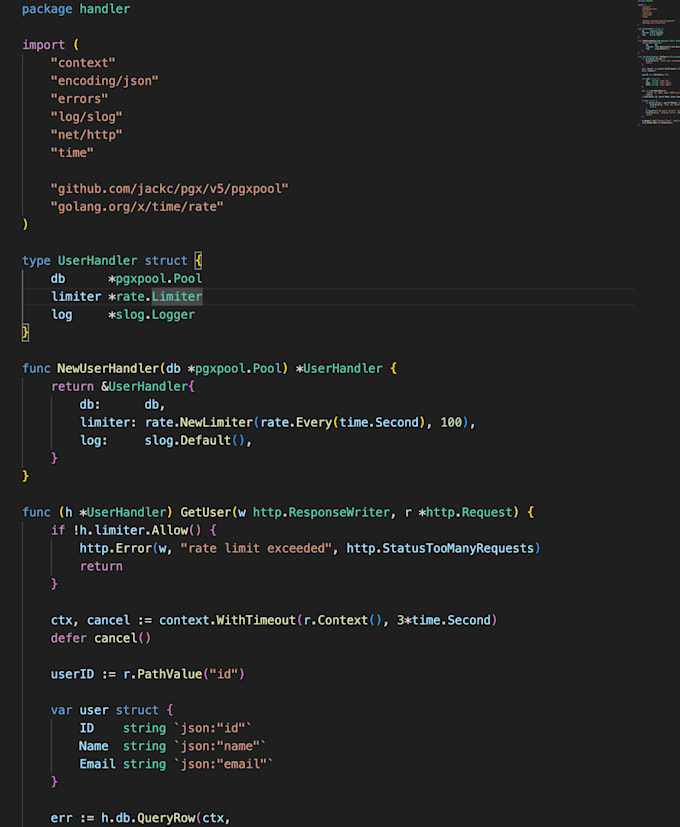 develop scalable golang or java backend systems