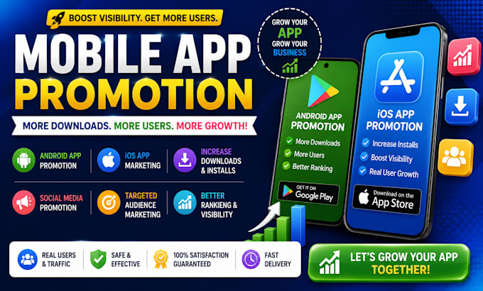 do mobile app promotion, android app promotion downloads, ios install