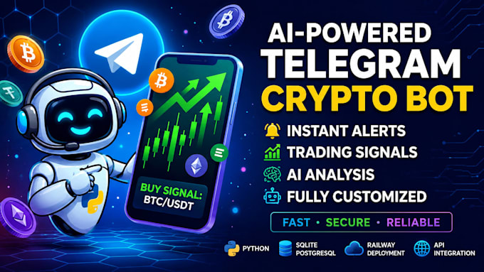 develop a custom telegram bot with python for crypto, automation, and web3