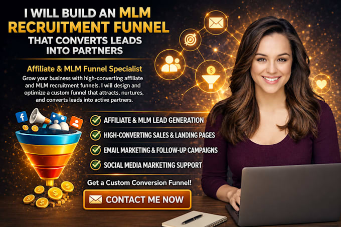 build MLM sales funnel for network marketing recruitment