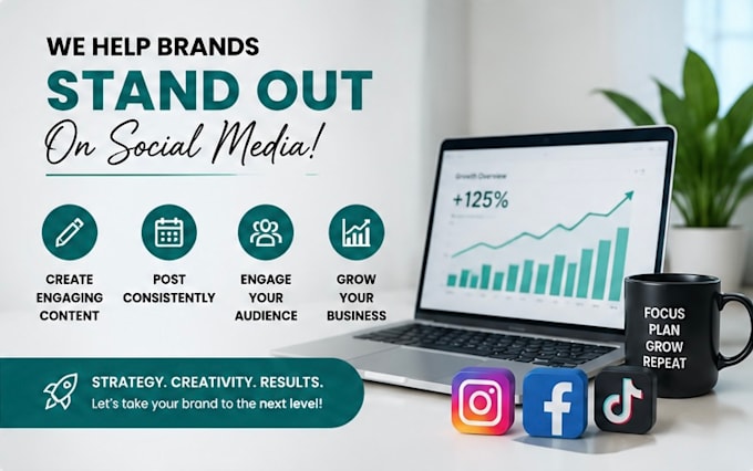 do social media management, content creation and branding