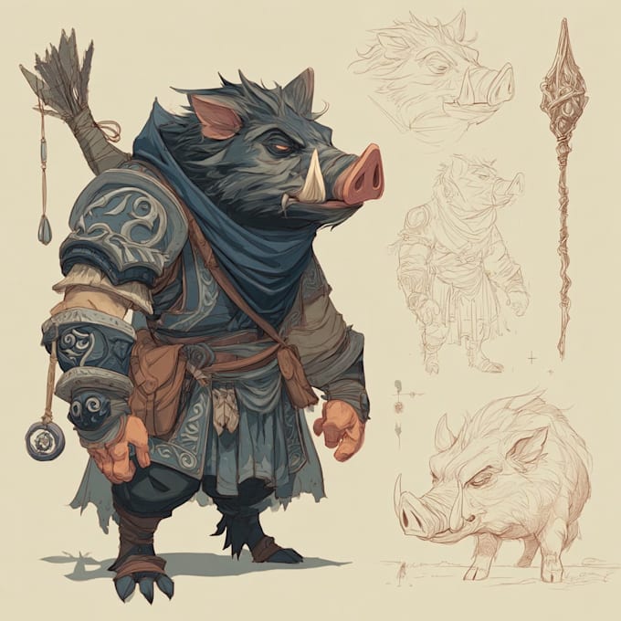 create character concept art for games