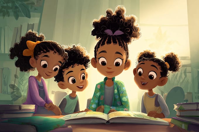draw whimsical children book illustration