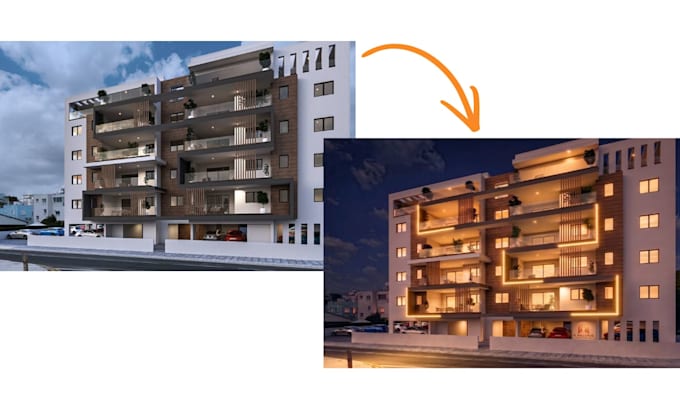 visualize architectural facade lighting for your building exterior