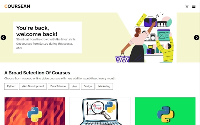 do frontend web development in HTML CSS javascript