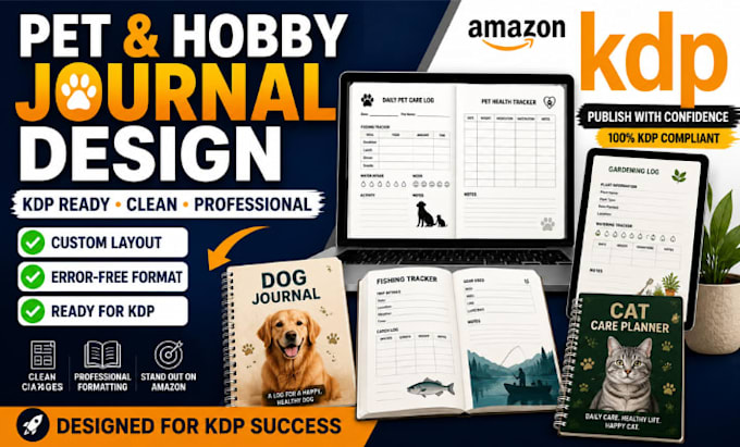 design and format your pet or hobby journal for KDP without errors