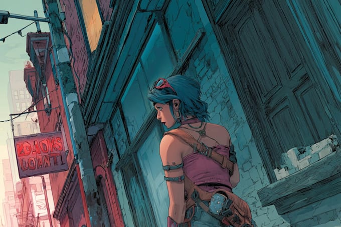 comic book illustration with comic book illustrator