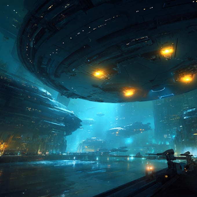 concept art for science fiction