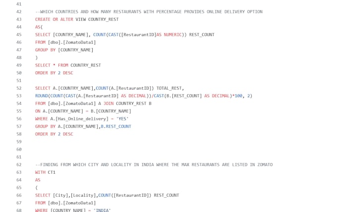 do sql queries and database analysis