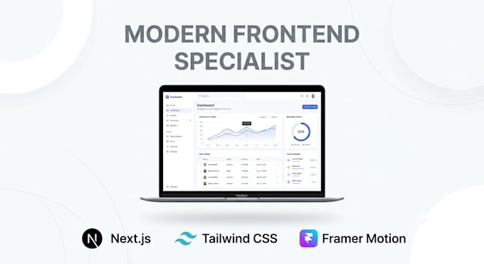 design and develop a premium nextjs or react web application