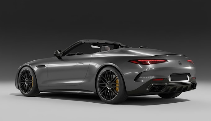 create high quality 3d car modeling and cinematic automotive visualization