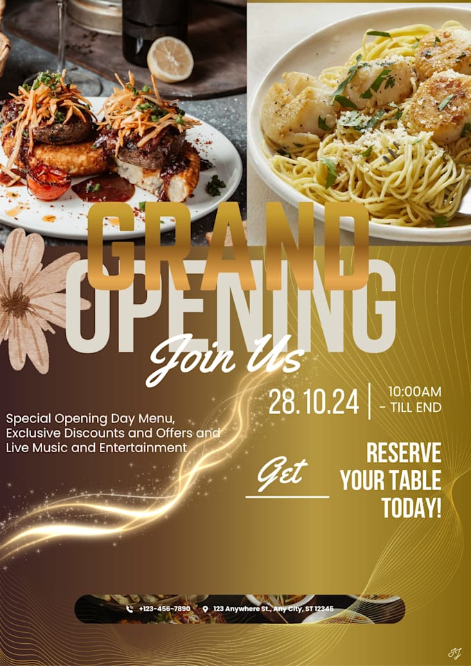 creat modern cafe and restaurant social media posts