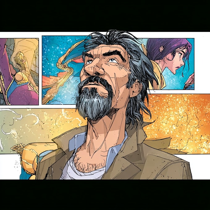 draw special comic illustration or graphic novel