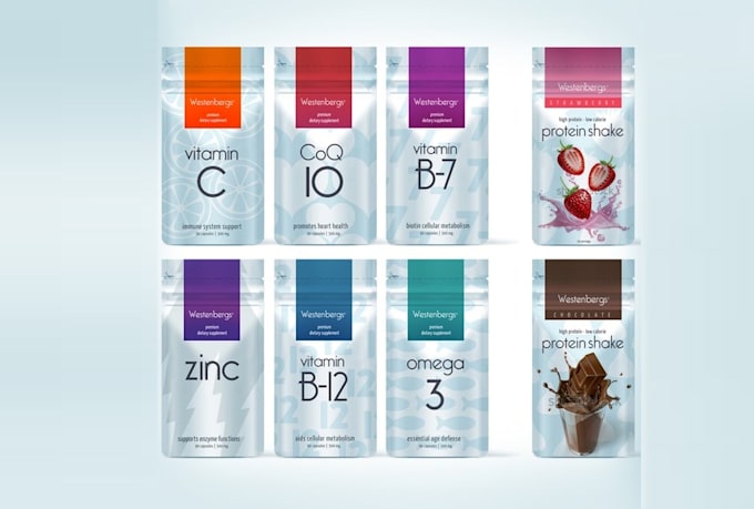 create minimalist luxury packaging and label designs