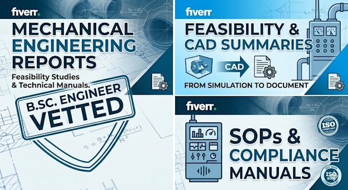 Write professional mechanical engineering technical reports and project ...