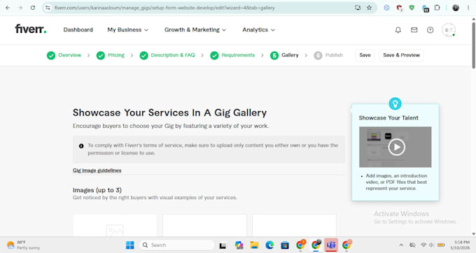 setup form website develop