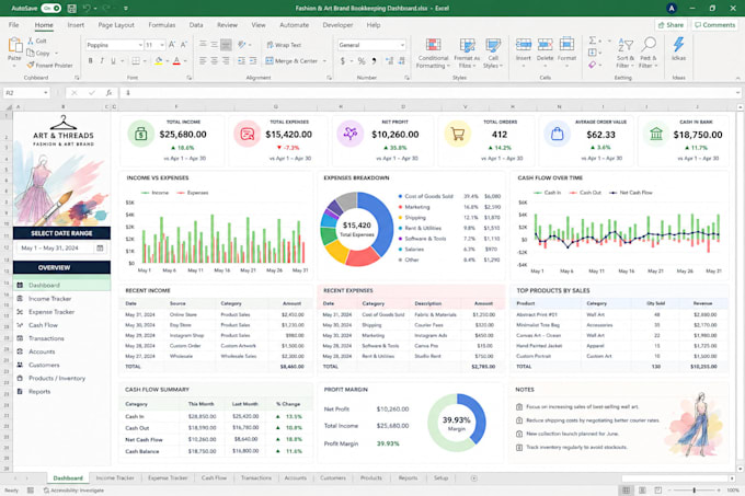 create income expense tracker, bookkeeping spreadsheet, cash flow spreadsheet