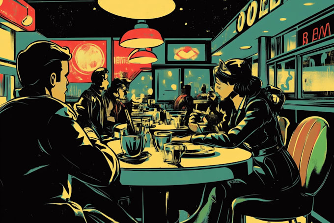 design comic book illustration, comic illustration