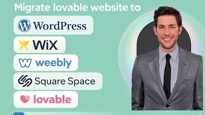migrate lovable website to wordpress,wix, weebly, square space,lovable ai app