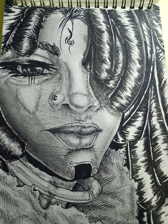 draw a manga portrait