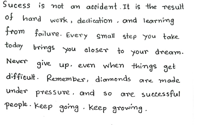 do neat handwritten letters and notes