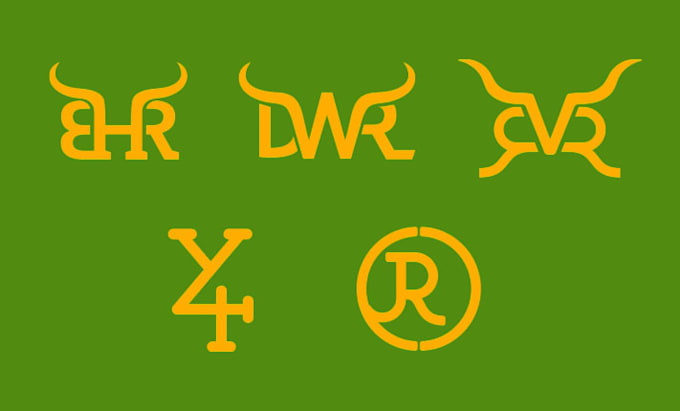 do cattle brand, western, ranch logo design
