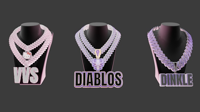 create a custom iced chain or pendant for gta fivem