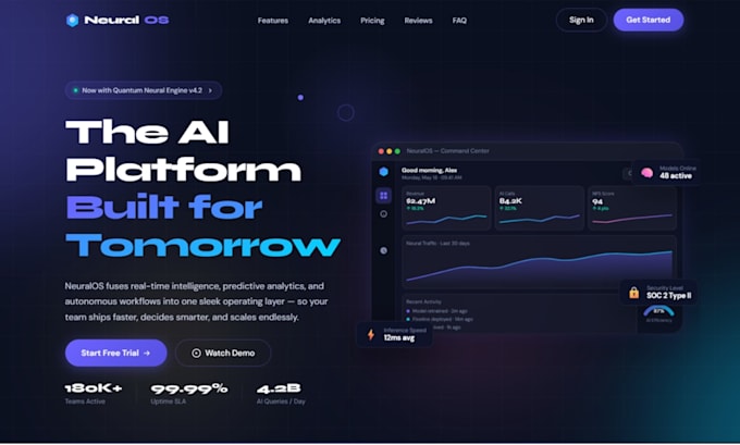 create a responsive frontend website using react js
