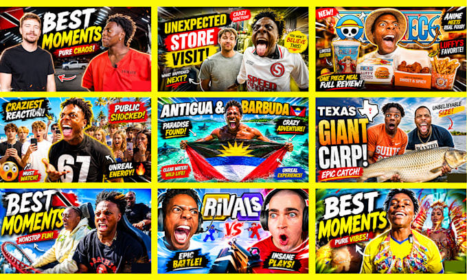 design an amazing and attractive youtube thumbnail