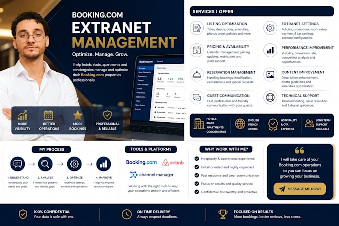 help you manage your booking com extranet and get more reservations
