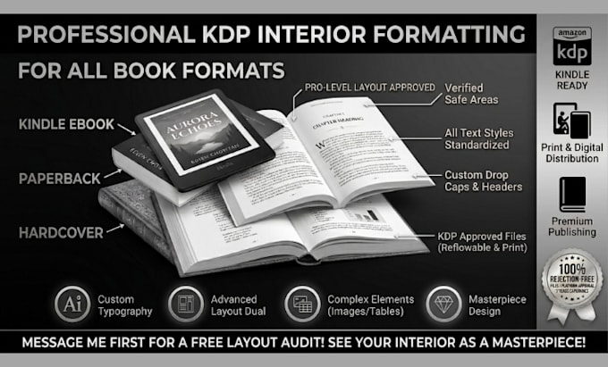 provide professional KDP interior formatting for all book formats