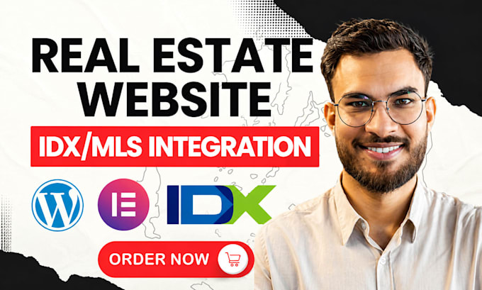 design real estate elementor wordpress website idx mls integration