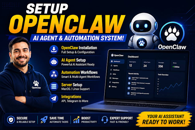 setup openclaw ai assistant automation agent workflows