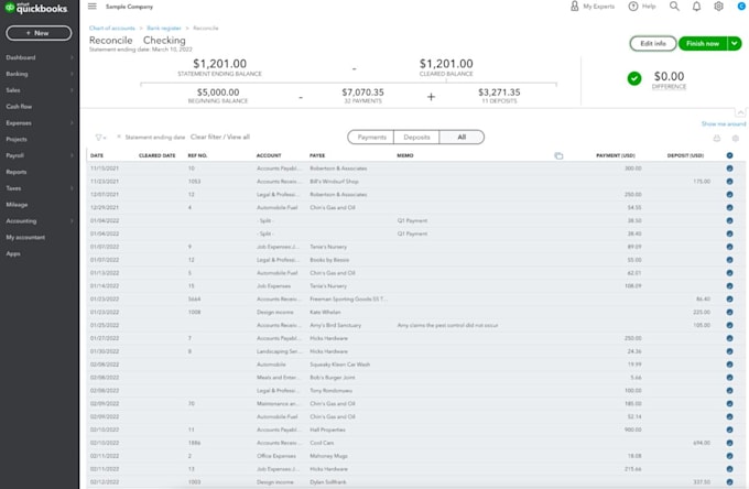 do bank reconciliation in quickbooks online and desktop