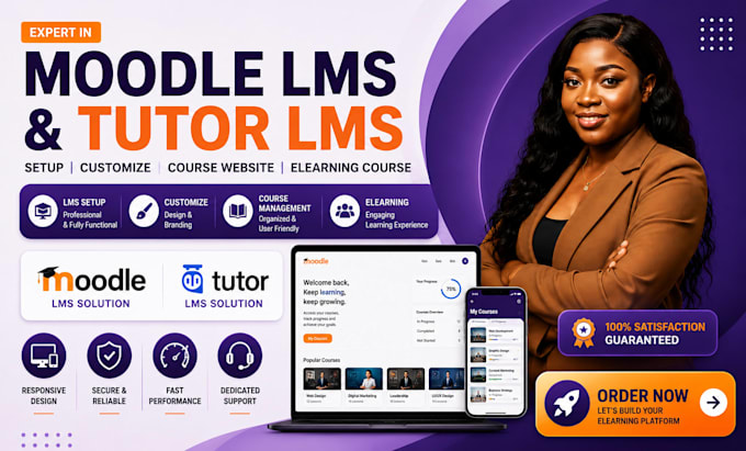 setup moodle lms, fix and customize moodle lms course website elearning course