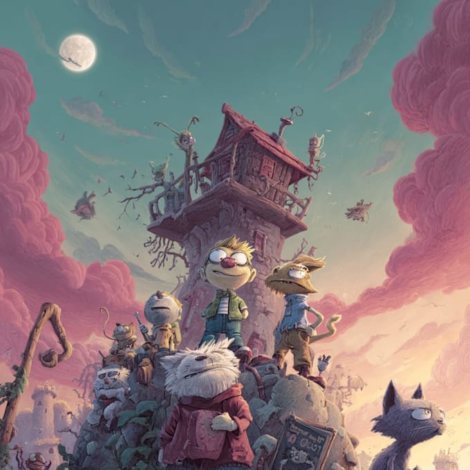 design holiday cartoon book cover