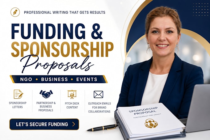 write partnership proposal, business proposal, funding proposal for nonprofits