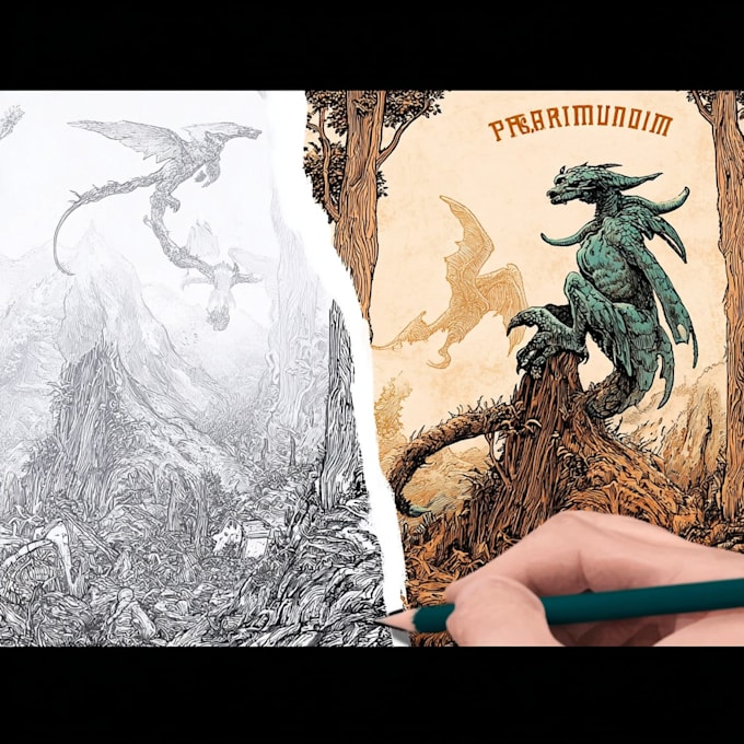 draw a fantasy illustration