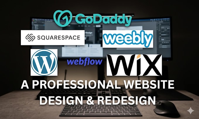 do squarespace redesign weebly, webflow zyro wix duda godaddy website design