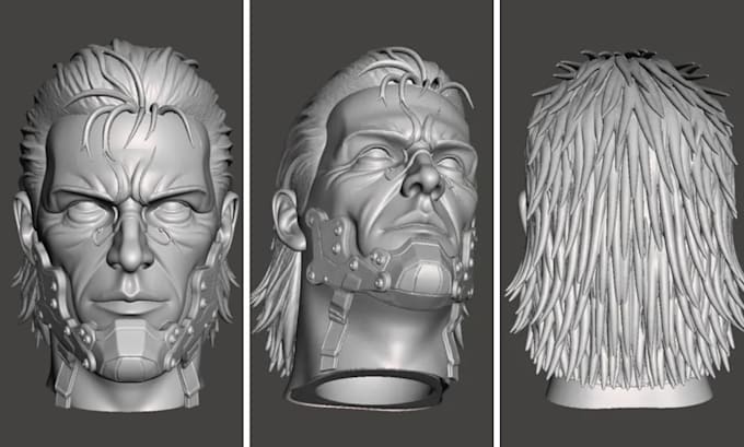 sculpt realistic 3d head printable model 3d face model bust statue stl 3d print